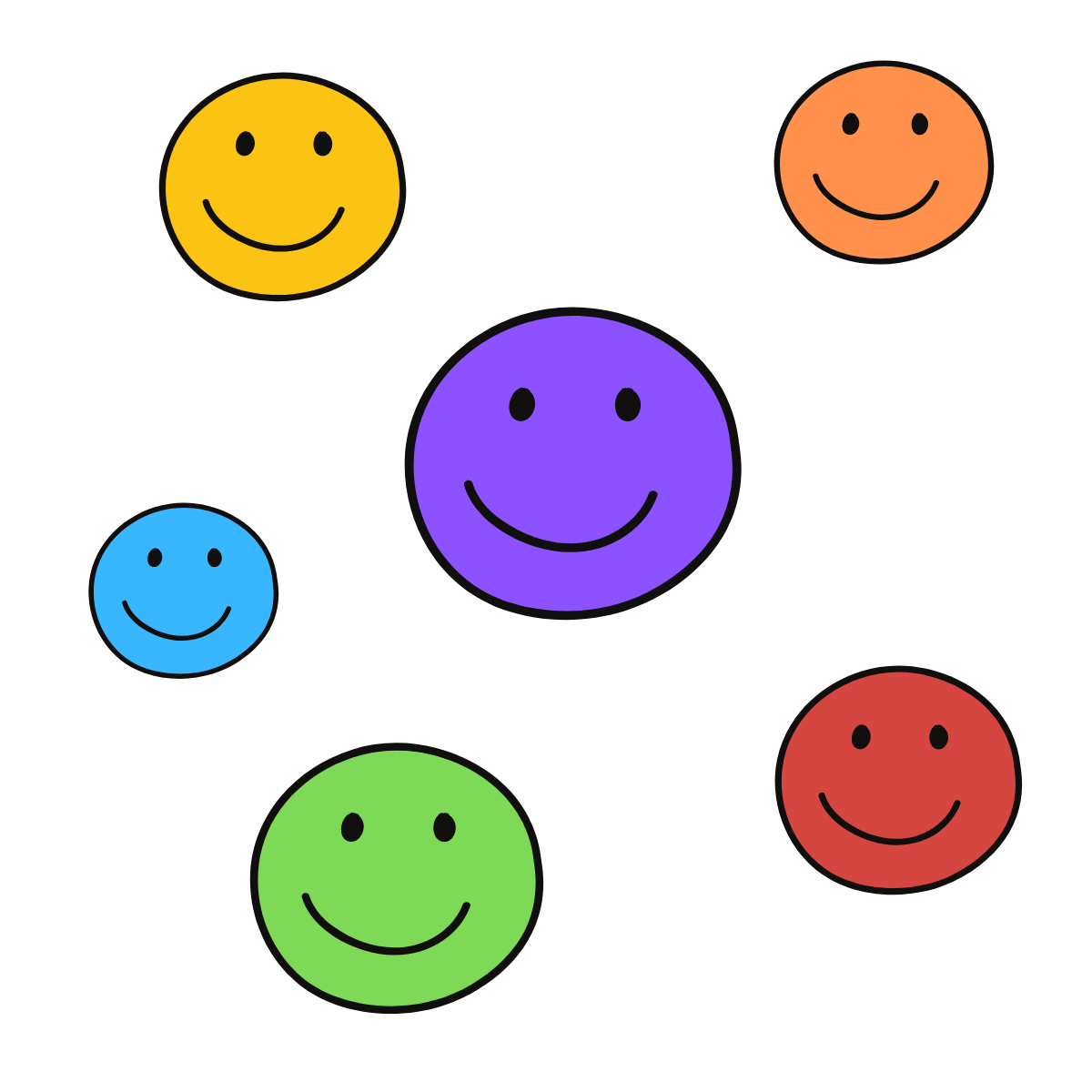 Free Smiley Face Printable for Water Drop Activity